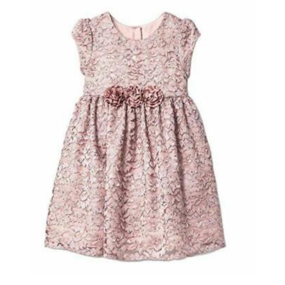 Mia & Mimi Little Girls Fancy Luxe Dress S